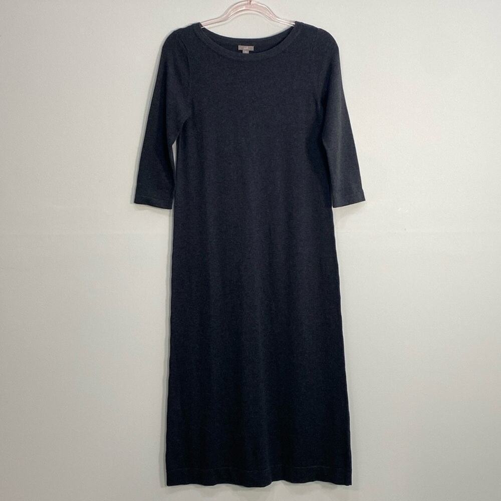 J. Jill Cotton Blend Dress Modest Women's XSP Gray